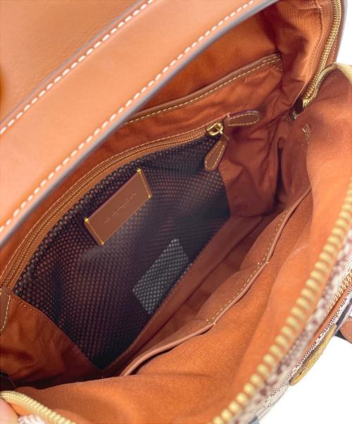 COACH（コーチ）COACH (コーチ) DISNEY (ディズニー) DISNEY X COACH チャーター バックパック ブラウン×ベージュの古着・服飾アイテム