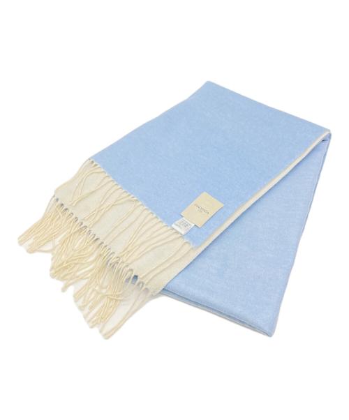 PIACENZA（ピアチェンツァ）PIACENZA (ピアチェンツァ) マフラー スカイブルーの古着・服飾アイテム
