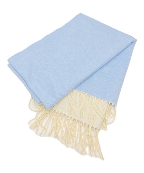 PIACENZA（ピアチェンツァ）PIACENZA (ピアチェンツァ) マフラー スカイブルーの古着・服飾アイテム