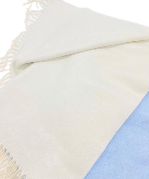 PIACENZA（ピアチェンツァ）PIACENZA (ピアチェンツァ) マフラー スカイブルーの古着・服飾アイテム