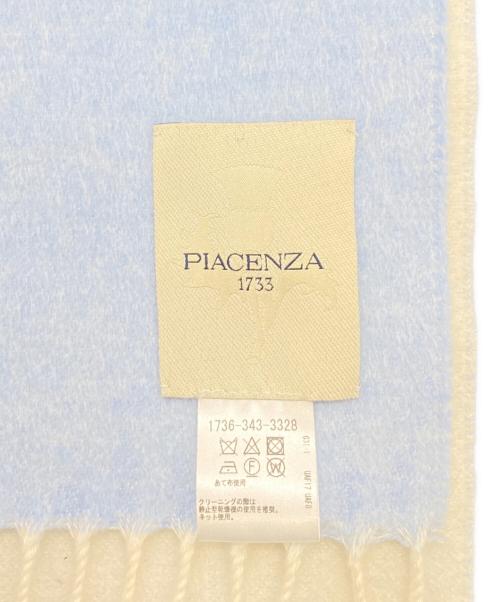 PIACENZA（ピアチェンツァ）PIACENZA (ピアチェンツァ) マフラー スカイブルーの古着・服飾アイテム