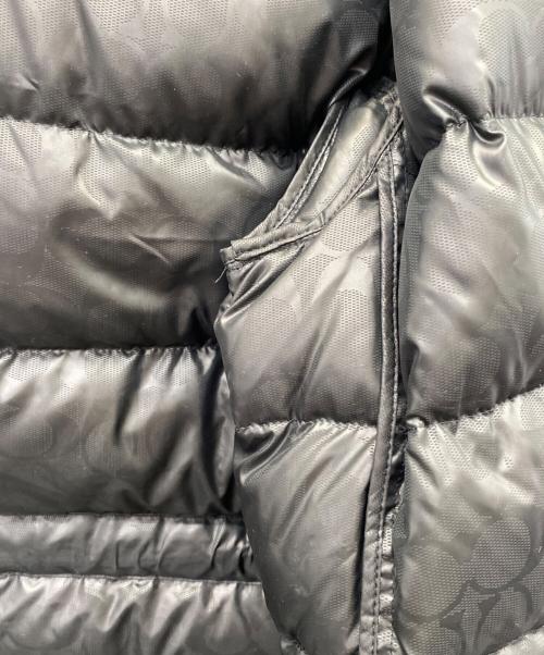 COACH（コーチ）COACH (コーチ) ロング スリム パッファー ウィズ シアリング ブラック サイズ:-の古着・服飾アイテム