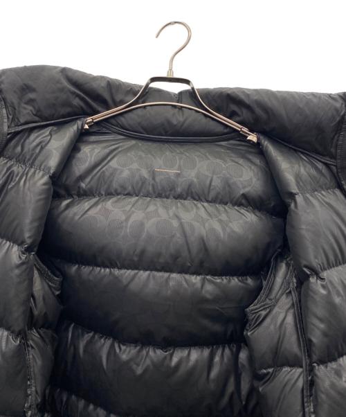COACH（コーチ）COACH (コーチ) ロング スリム パッファー ウィズ シアリング ブラック サイズ:-の古着・服飾アイテム