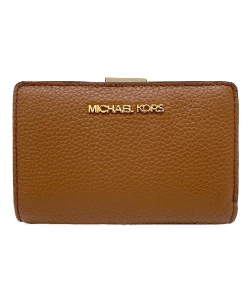 MICHAEL KORS（マイケルコース）MICHAEL KORS (マイケルコース) 2つ折り財布 ブラウンの古着・服飾アイテム