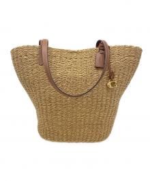 COACH（コーチ）の古着「ストローラージトートバッグ」｜ベージュ