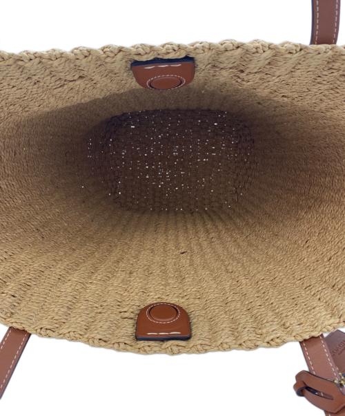 COACH（コーチ）COACH (コーチ) ストローラージトートバッグ ベージュの古着・服飾アイテム