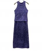 COCODEALココディール）の古着「ノースリーブ・キャミソールワンピース」｜ブルー