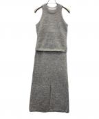 COCODEALココディール）の古着「ノースリーブ・キャミソールワンピース」｜シルバー