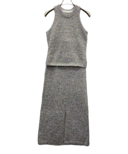 COCODEAL（ココディール）COCODEAL (ココディール) ノースリーブ・キャミソールワンピース シルバー サイズ:2の古着・服飾アイテム