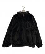 BACK STAGE PASSバックステージパス）の古着「フェイクファーブルゾン」｜ブラック