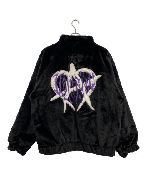 BACK STAGE PASS（バックステージパス）BACK STAGE PASS (バックステージパス) フェイクファーブルゾン ブラック サイズ:FREEの古着・服飾アイテム