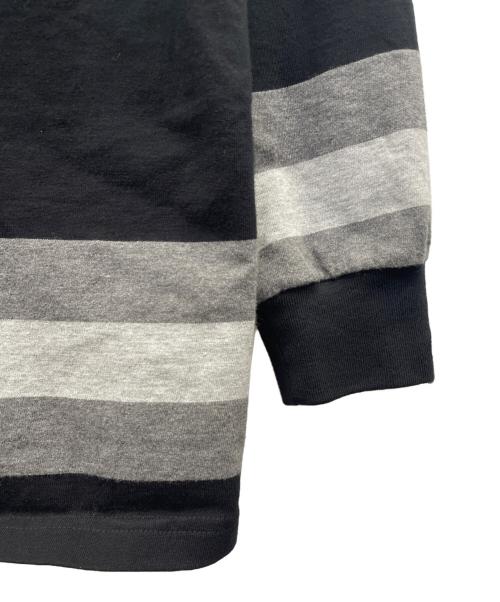 A BATHING APE（ア ベイシング エイプ）A BATHING APE (ア ベイシング エイプ) 長袖カットソー ブラック×グレー サイズ:Ｓの古着・服飾アイテム