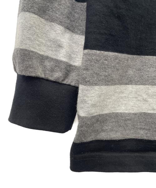 A BATHING APE（ア ベイシング エイプ）A BATHING APE (ア ベイシング エイプ) 長袖カットソー ブラック×グレー サイズ:Ｓの古着・服飾アイテム