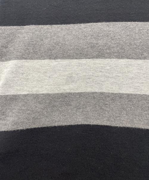 A BATHING APE（ア ベイシング エイプ）A BATHING APE (ア ベイシング エイプ) 長袖カットソー ブラック×グレー サイズ:Ｓの古着・服飾アイテム