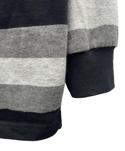 A BATHING APE（ア ベイシング エイプ）A BATHING APE (ア ベイシング エイプ) 長袖カットソー ブラック×グレー サイズ:Ｓの古着・服飾アイテム