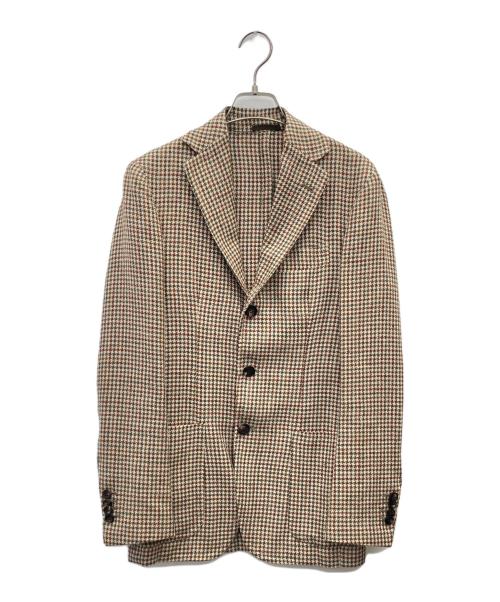 sartorio（サルトリオ）sartorio (サルトリオ) 2Bジャケット ベージュ×グリーン サイズ:42の古着・服飾アイテム