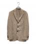 sartorio（サルトリオ）の古着「2Bジャケット」｜ベージュ×グリーン