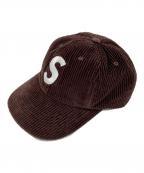 SUPREMEシュプリーム）の古着「Corduroy S Logo 6-Panel」｜ブラウン