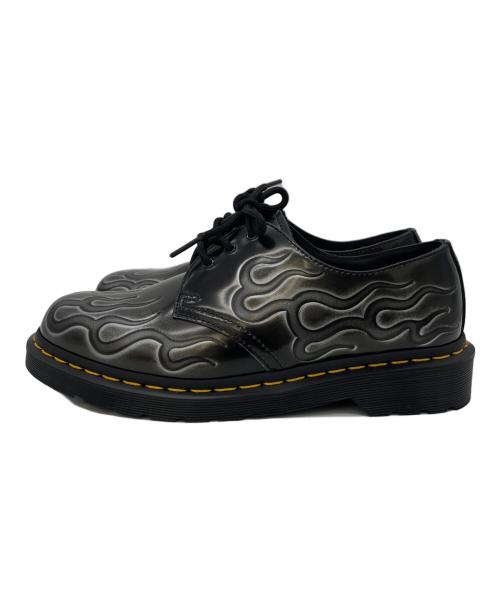 Dr.Martens（ドクターマーチン）Dr.Martens (ドクターマーチン) INFERNO 3 ホール シューズ ブラック×シルバー サイズ:UK7の古着・服飾アイテム