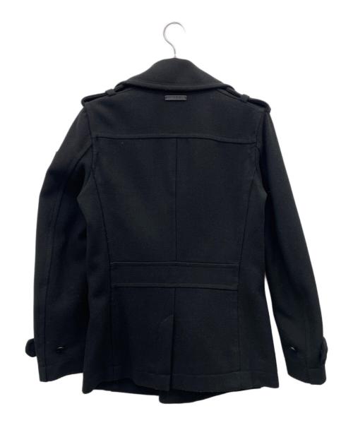 DIESEL（ディーゼル）DIESEL (ディーゼル) Pコート ブラック サイズ:Ｓの古着・服飾アイテム