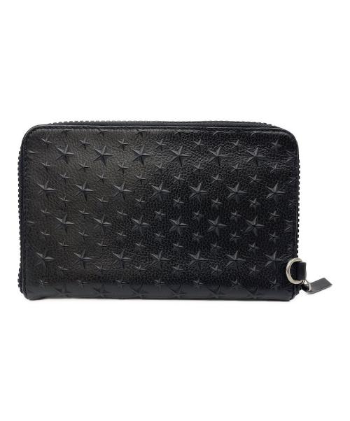 JIMMY CHOO（ジミーチュウ）JIMMY CHOO (ジミーチュウ) クラッチバッグ ブラックの古着・服飾アイテム