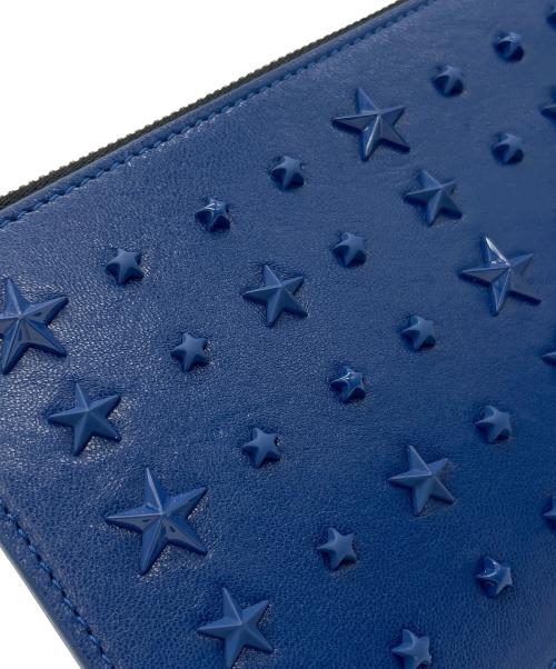 JIMMY CHOO（ジミーチュウ）JIMMY CHOO (ジミーチュウ) フラグメントケース ブラック×ブルーの古着・服飾アイテム