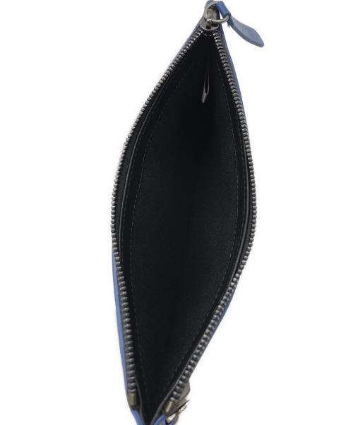 JIMMY CHOO（ジミーチュウ）JIMMY CHOO (ジミーチュウ) フラグメントケース ブラック×ブルーの古着・服飾アイテム