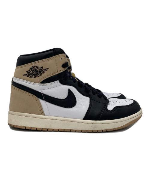 NIKE（ナイキ）NIKE (ナイキ) Air Jordan 1 Retro High OG(エアジョーダン1 レトロ ハイ ゴー） ホワイト×ベージュ サイズ:27.5の古着・服飾アイテム