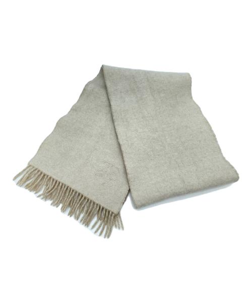 LOEWE（ロエベ）LOEWE (ロエベ) モヘヤウールマフラー ベージュの古着・服飾アイテム