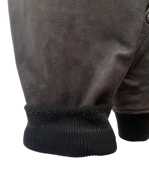 AVIREX（アヴィレックス）AVIREX (アヴィレックス) レザージャケット ブラウン サイズ:Mの古着・服飾アイテム