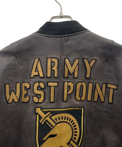 AVIREX（アヴィレックス）AVIREX (アヴィレックス) レザージャケット ブラウン サイズ:Mの古着・服飾アイテム