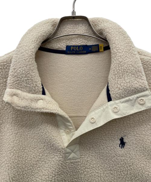 POLO RALPH LAUREN（ポロ・ラルフローレン）POLO RALPH LAUREN (ポロ・ラルフローレン) ボアジャケット ベージュ サイズ:Mの古着・服飾アイテム