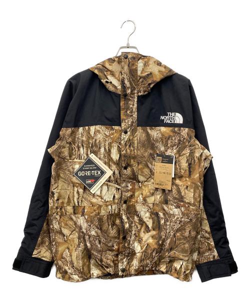THE NORTH FACE（ザ ノース フェイス）THE NORTH FACE (ザ ノース フェイス) ノベルティマウンテンライトジャケット ブラウン×ブラック サイズ:Ｌの古着・服飾アイテム