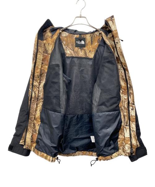 THE NORTH FACE（ザ ノース フェイス）THE NORTH FACE (ザ ノース フェイス) ノベルティマウンテンライトジャケット ブラウン×ブラック サイズ:Ｌの古着・服飾アイテム