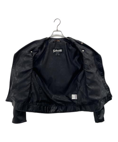 Schott（ショット）Schott (ショット) ライダースジャケット ブラック サイズ:38の古着・服飾アイテム
