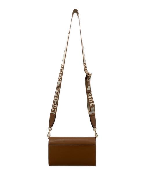 MICHAEL KORS（マイケルコース）MICHAEL KORS (マイケルコース) ショルダーウォレット ブラウンの古着・服飾アイテム