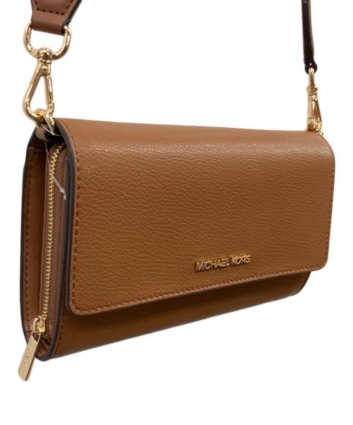 MICHAEL KORS（マイケルコース）MICHAEL KORS (マイケルコース) ショルダーウォレット ブラウンの古着・服飾アイテム