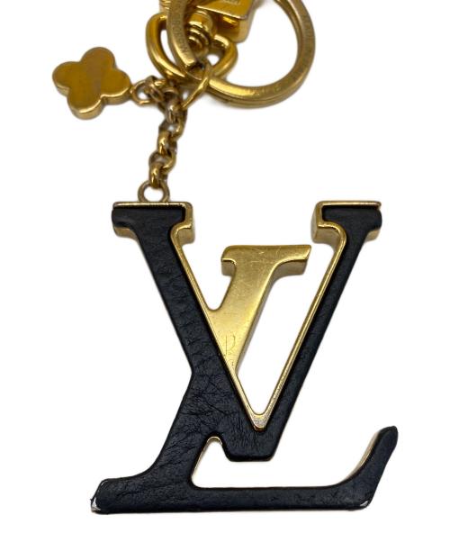 LOUIS VUITTON（ルイ ヴィトン）LOUIS VUITTON (ルイ ヴィトン) ポルトクレLVカプシーヌ ブラック×ゴールドの古着・服飾アイテム