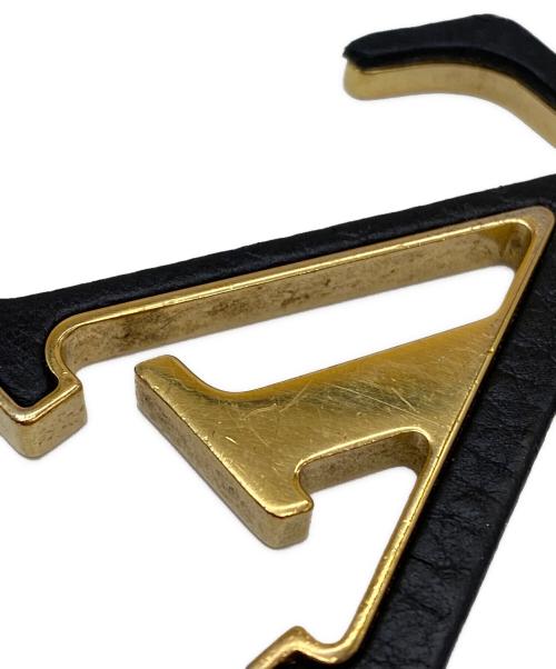 LOUIS VUITTON（ルイ ヴィトン）LOUIS VUITTON (ルイ ヴィトン) ポルトクレLVカプシーヌ ブラック×ゴールドの古着・服飾アイテム