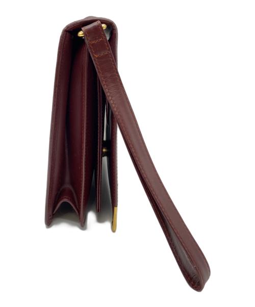 Cartier（カルティエ）Cartier (カルティエ) セカンドバッグ ボルドーの古着・服飾アイテム
