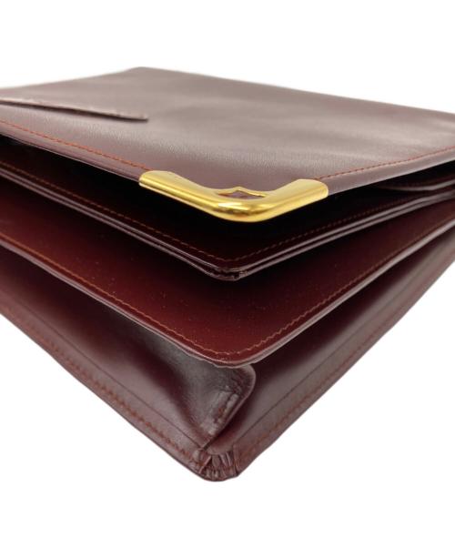 Cartier（カルティエ）Cartier (カルティエ) セカンドバッグ ボルドーの古着・服飾アイテム