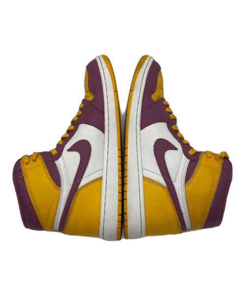 NIKE（ナイキ）NIKE (ナイキ) Air Jordan 1 High OG(エアジョーダン1 ハイ OG) パープル×イエロー サイズ:27.5cmの古着・服飾アイテム