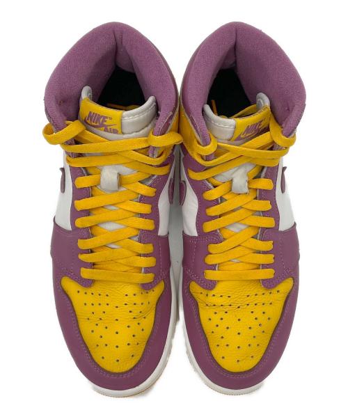 NIKE（ナイキ）NIKE (ナイキ) Air Jordan 1 High OG(エアジョーダン1 ハイ OG) パープル×イエロー サイズ:27.5cmの古着・服飾アイテム