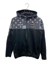 NIKE×F.C.Real Bristol（ナイキ×エフシーレアルブリストル）の古着「DRI-FIT KNIT FLEECE HOODY」｜グレー×ブラック