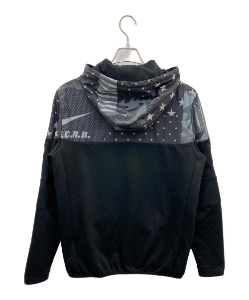 NIKE（ナイキ）NIKE (ナイキ) F.C.Real Bristol (エフシーレアルブリストル) DRI-FIT KNIT FLEECE HOODY グレー×ブラック サイズ:Ｌの古着・服飾アイテム