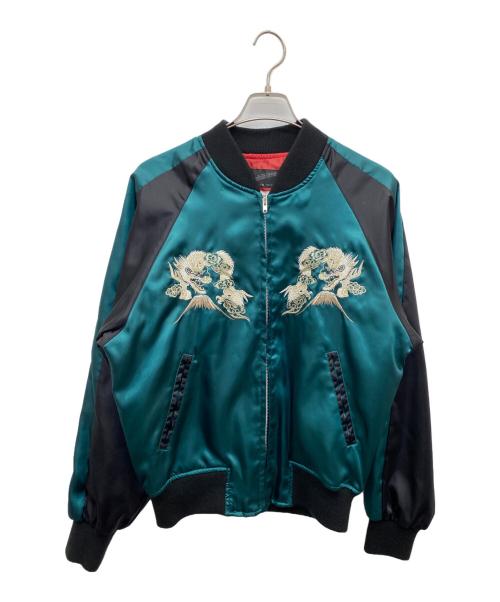 hoshihime（ホシヒメ）hoshihime (ホシヒメ) スカジャン グリーン×ブラック サイズ:フリーの古着・服飾アイテム