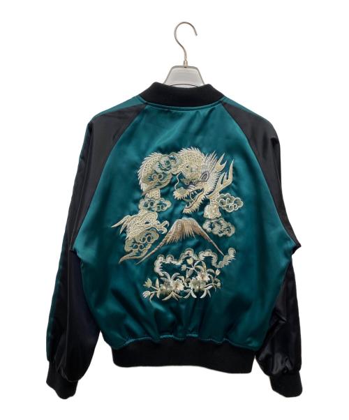 hoshihime（ホシヒメ）hoshihime (ホシヒメ) スカジャン グリーン×ブラック サイズ:フリーの古着・服飾アイテム