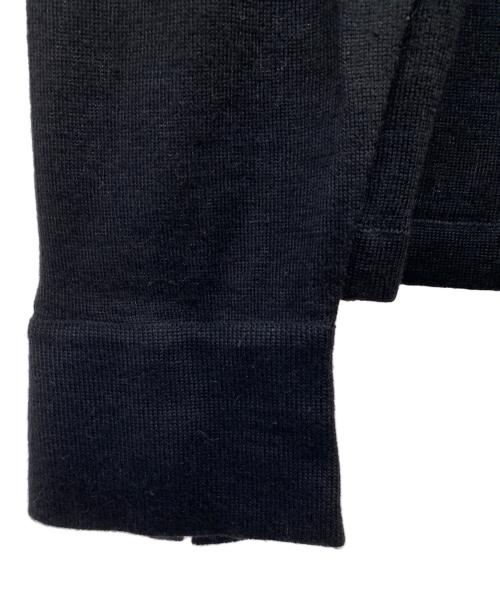 HERMES（エルメス）HERMES (エルメス) カシミヤ・シルク混薄手カーディガン ブラック サイズ:Sの古着・服飾アイテム