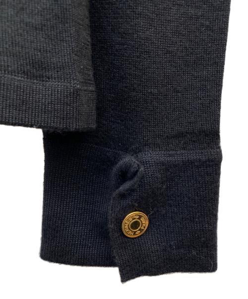 HERMES（エルメス）HERMES (エルメス) カシミヤ・シルク混薄手カーディガン ブラック サイズ:Sの古着・服飾アイテム