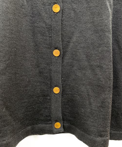 HERMES（エルメス）HERMES (エルメス) カシミヤ・シルク混薄手カーディガン ブラック サイズ:Sの古着・服飾アイテム